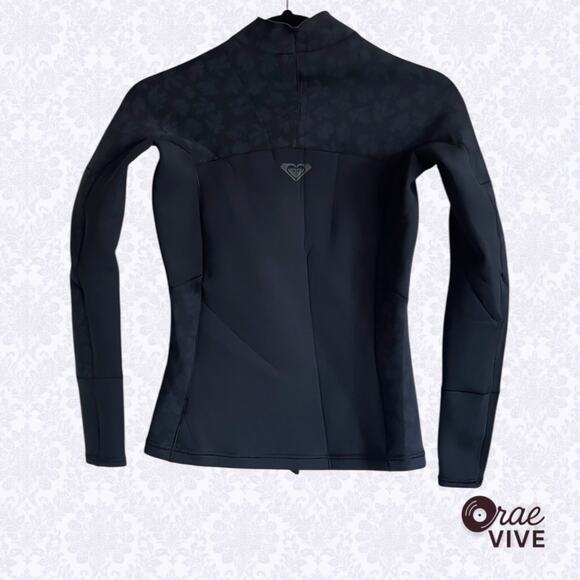 Roxy Women's 8 Wetsuit Top Neoprene Long Sleeve Pullover Surf Swim Black - Picture 3 of 6
